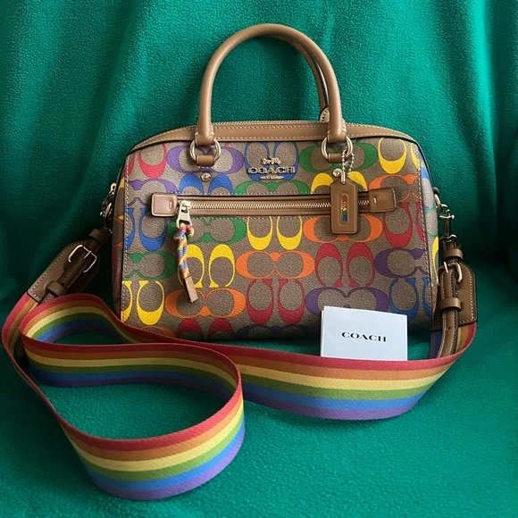 Coach rainbow crossbody pride